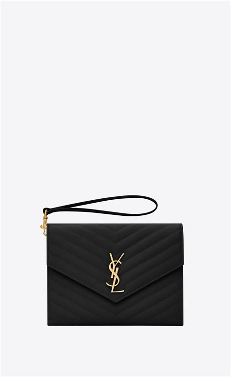 Saint Laurent Cassandre Matelassé Flap Pouch in .